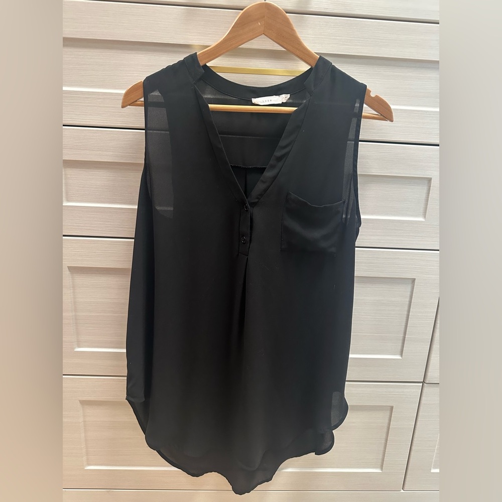 Women’s Sheer Black Blouse